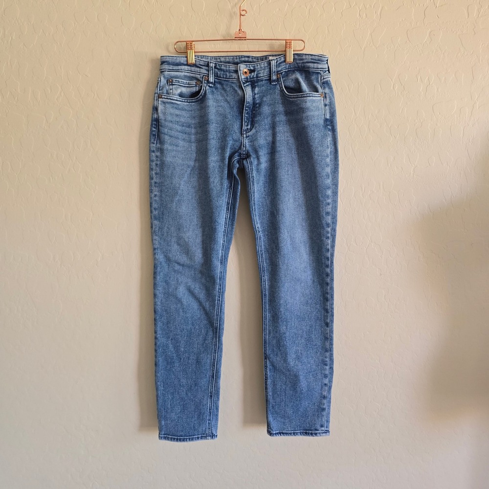 Rag & Bone Dre Low Rise Slim Boyfriend Jeans Size‎ 27 Color is Pepper